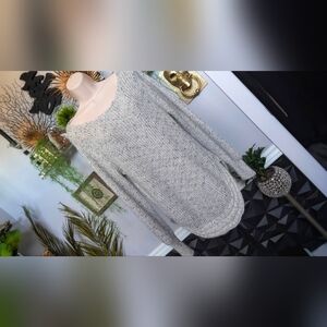 Point Zero Grey Ribbed Sweater XL *FLAW*